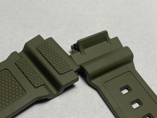 Casio Original Watchband AE-1400 -3 Military Green w/Black Buckle. Strap. Band