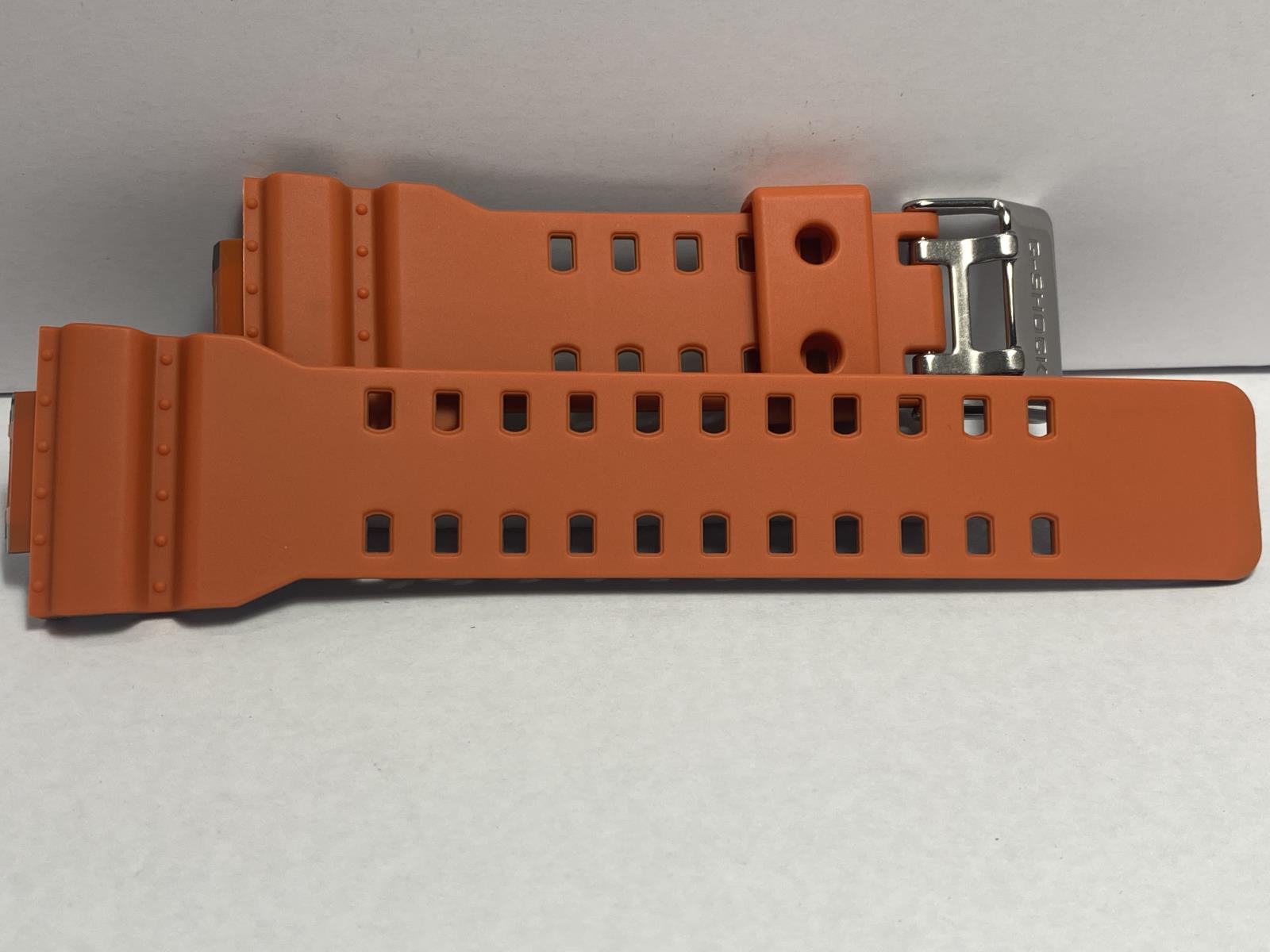 Casio Original Watchband GA-100 L-4 Orange G-Shock. Strap. Band.