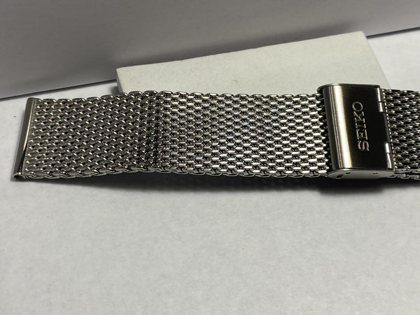 Seiko Original Watchband/Bracelet SRPD71.22mm Solid Steel Mesh. Clip Buckle.