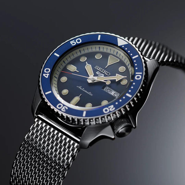 Seiko Original Watchband/Bracelet SRPD71.22mm Solid Steel Mesh. Clip Buckle.