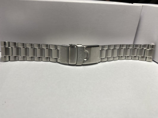 Seiko Original Watchband/Bracelet SRPE99.Solid Steel w/Logo Push Button Buckle.