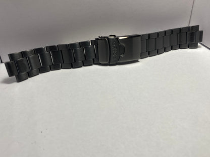Seiko Original Watchband/Bracelet SRPD65. Black Steel Band w/Push Button Release