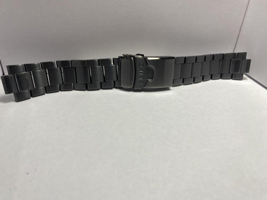 Seiko Original Watchband/Bracelet SRPD65. Black Steel Band w/Push Button Release