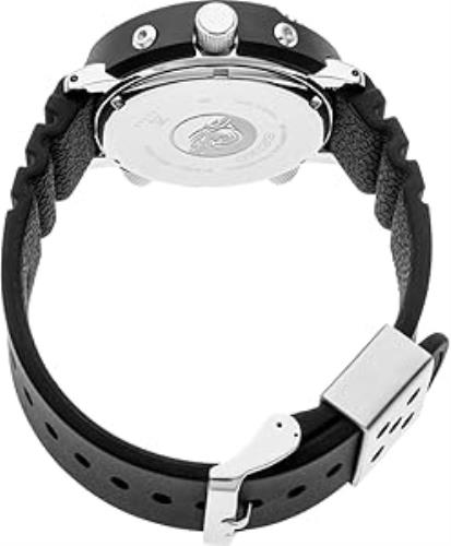 Seiko Original 22mm Watchband SNJ025 Black Silicone Divers Style Strap. Band