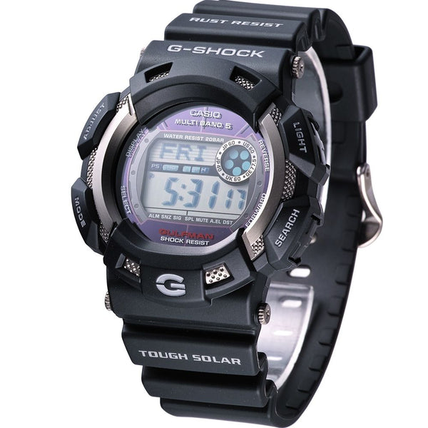 Casio Original Watch Parts Bezel/Shell GW-9100. Black Outer Bezel w/White Letter