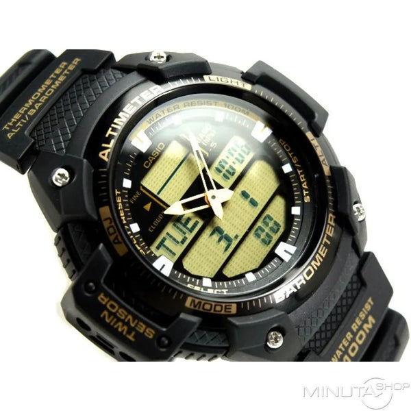 Casio Watchband SGW-400 H-1B2V Black w/Tan Graphics