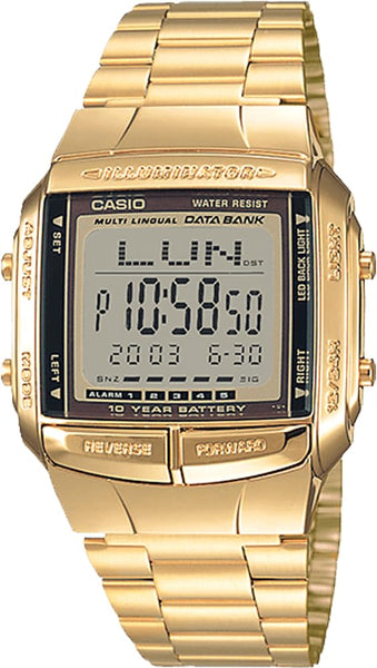 Casio Watchband Bracelet For Mod# DB-360G-9Adf. Gold Tone. New. Discontinued.