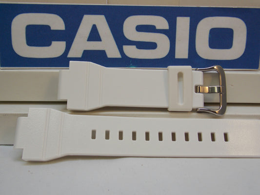 Casio Watchband G-7800 P-7 White Resin G-Shock Strap Watchband