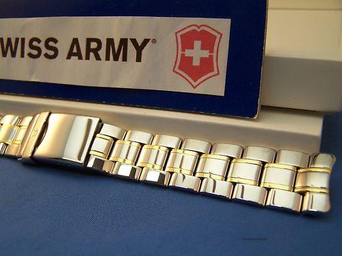 Swiss Army watchband 1884 Bracelet 2 Tone w/pins