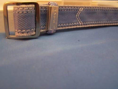Casio Watchband BG-26. 20mm Denim blue/Silver NylonGrip