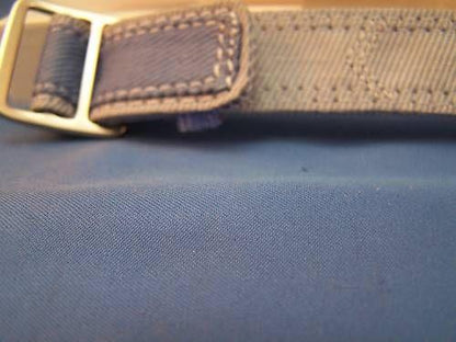 Casio Watchband BG-26. 20mm Denim blue/Silver NylonGrip