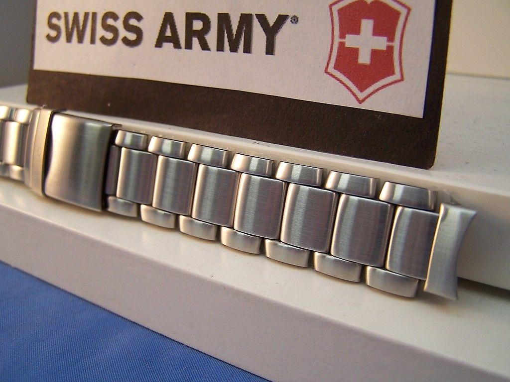 Swiss Army watchband Peak Model 24958. All Steel Bracelet