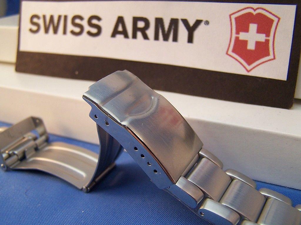 Swiss Army watchband Peak Model 24958. All Steel Bracelet