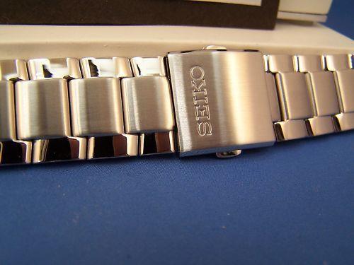 Seiko WatchBand SNAC25 Steel Bracelet w/Push Button Release Buckle