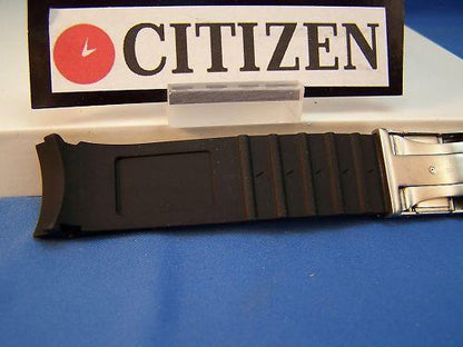 Citizen watchband JY0000. Original Skyhawk Black Resin  Steel Buckle