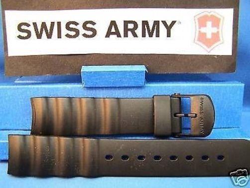 Swiss Army watchband Odyssey. Man's Black Rubber /Watchband