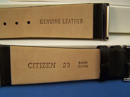 Citizen Watchband Eco-Drive Mod# BL6005-01E Black Leather back plt#B023-S011868