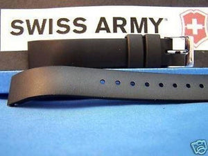 Swiss Army Watchband Alliance Squared End ladies black Resin