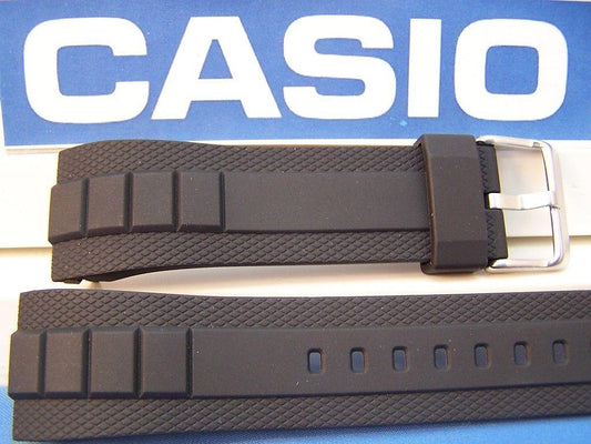 Casio Watchband MTF-E001 & MTF-E002 Black Resin Original Watchband