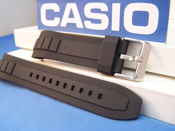 Casio watchband MTF-E001 & MTF-E002 Black Resin Original Watchband