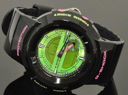 Casio watchband AW-582 SC-1 Shiny black Resin  For Digital Analog G-Shock