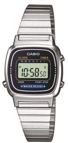 Casio Watchband LA-670 Original Lds 13mm Wide All Steel Bracelet w/ Snap Buckle