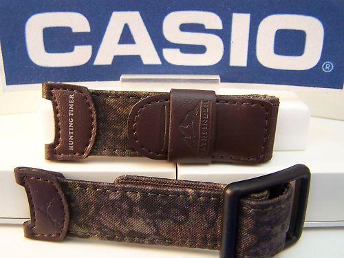 Casio watchband PAS-410 B. Brown Camo Pathfinder Hunting Watchband