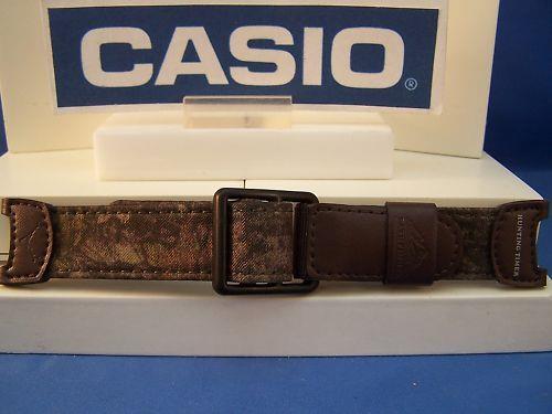 Casio watchband PAS-410 B. Brown Camo Pathfinder Hunting Watchband