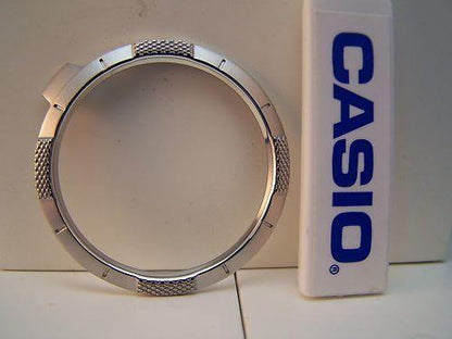 Casio Watch Parts PAG-80 Bezel Metal Silver Tone