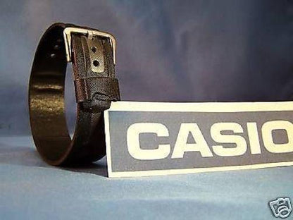 Casio Watchband G-2310B-1. 23mm One Piece black/SilverLoop Thru Strap