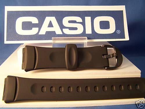 Casio Watchband W-57 black Resin mens