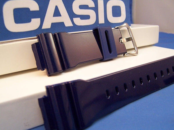 Casio watchband DW-6900 CC-2 Shiny "Metallic" blue Resin G-Shock