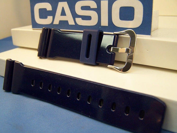 Casio watchband DW-6900 CC-2 Shiny "Metallic" blue Resin G-Shock