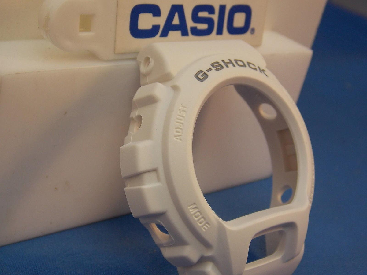Casio Watch Parts DW-6900 MR-7 Bezel / Shell G-Shock White w/Gray Letters. Parts