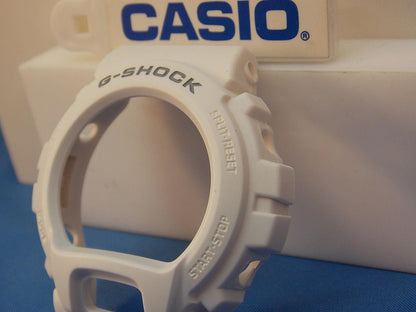 Casio Watch Parts DW-6900 MR-7 Bezel / Shell G-Shock White w/Gray Letters. Parts
