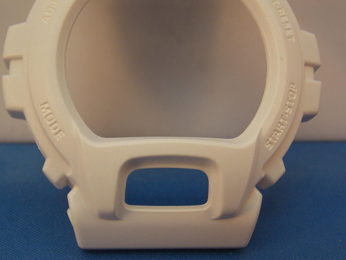 Casio Watch Parts DW-6900 MR-7 Bezel / Shell G-Shock White w/Gray Letters. Parts