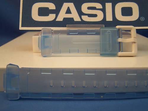 Casio watchband BG-169 A-2V. Baby G C-thru lite blue resin .Watchband