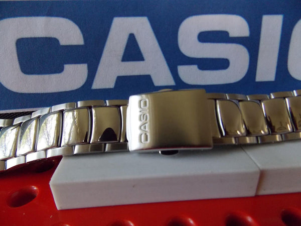 Casio watchband EFA-111 D Edifice Bracelet Siver Tone Stainless Steel w/ Pins
