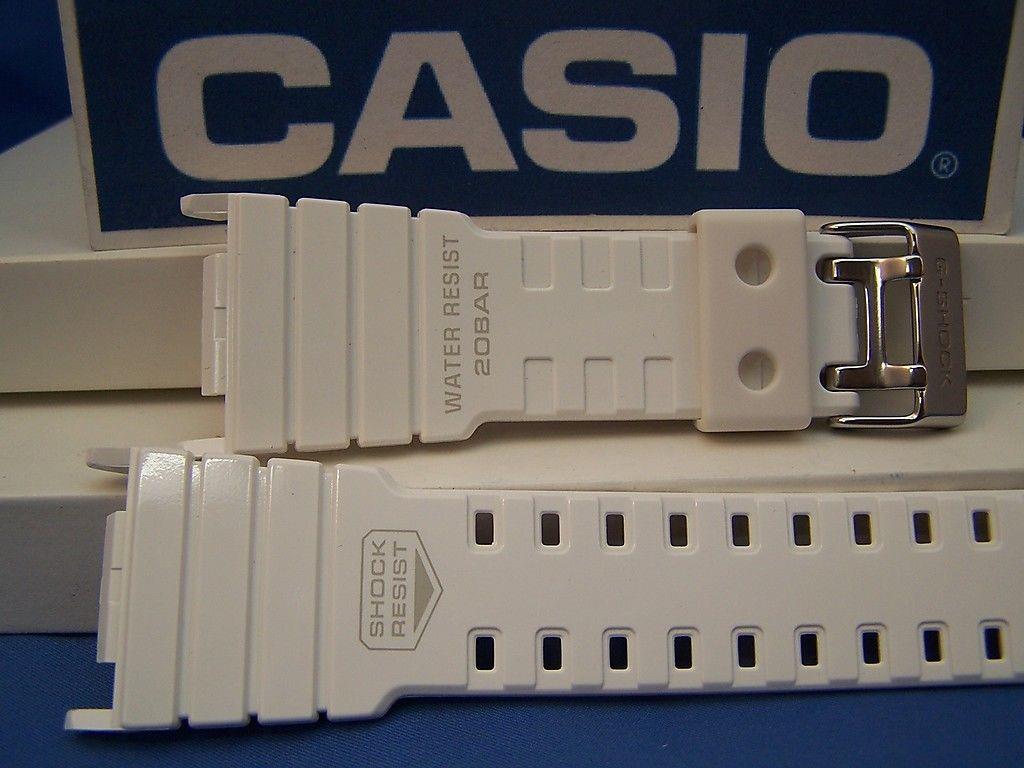 Casio watchband GLS-5500 P-7 Shiny White G-shock Watchband -