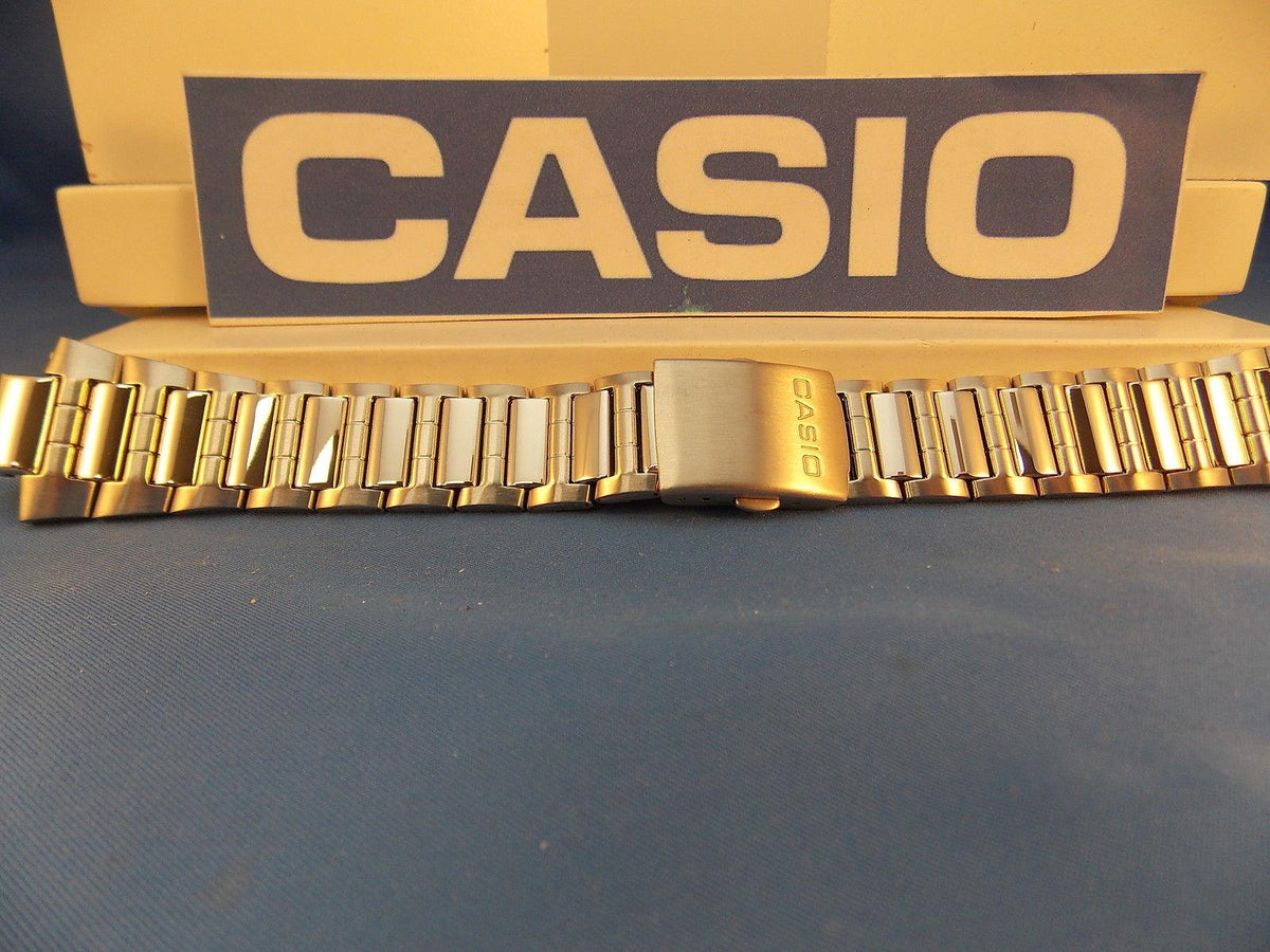Casio watchband AMW-700 D Bracelet. Fishing Gear. All Steel Silver Color