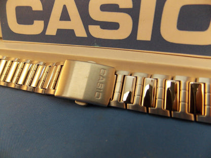Casio watchband AMW-700 D Bracelet. Fishing Gear. All Steel Silver Color