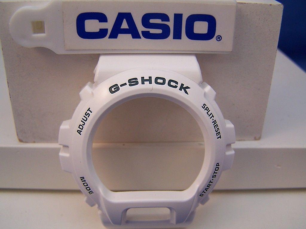 Casio Watch Parts DW 6900 R 7 Bezel Shell. White W Dark Green G Sho WristWatcher