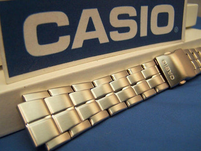Casio Watchband AQF-100 WD Steel Bracelet Silver Tone For Tide Graph Watch