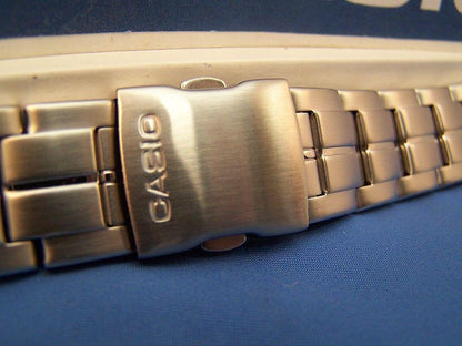 Casio Watchband AQF-100 WD Steel Bracelet Silver Tone For Tide Graph Watch