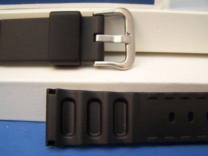 Casio watchband MDV-300 Black Resin 20mm Sport Watchband-. Fits Most 20mm