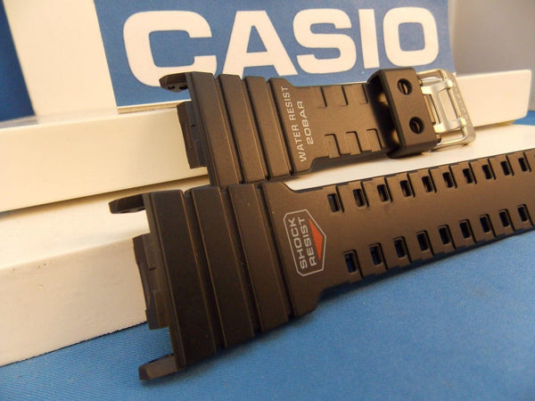 Casio Watchband G-5500 black Resin. G-Shock 20 Bar Water Resist Strap