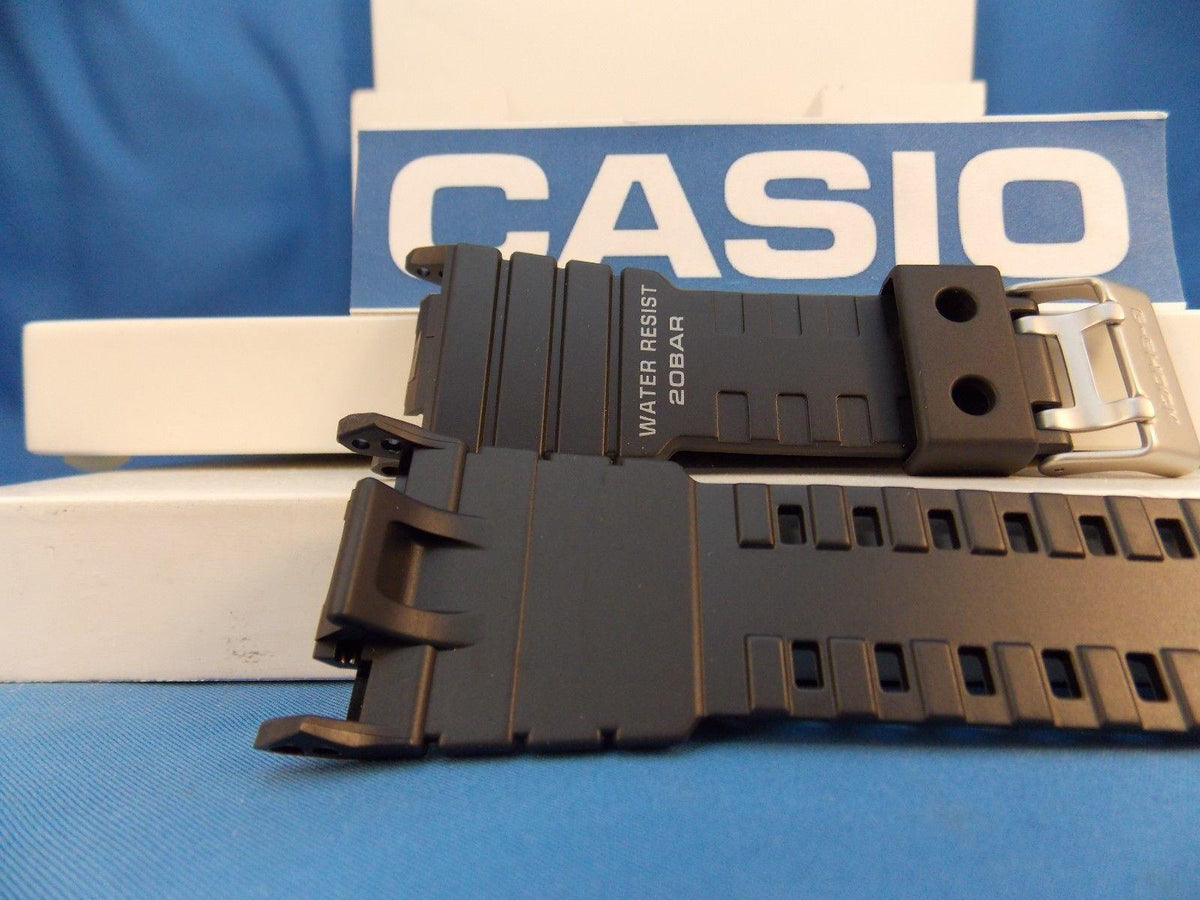 Casio Watchband G-5500 black Resin. G-Shock 20 Bar Water Resist Strap