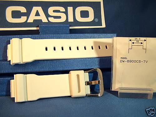 Casio watchband DW-6900 CS-7.G-Shock white Rub . GB-6900,GB-5600,GW-6900