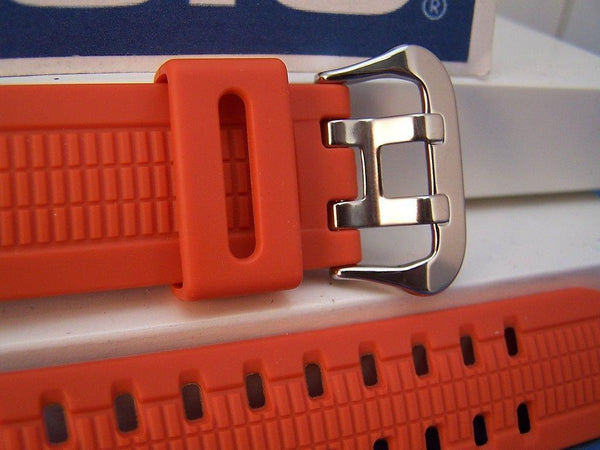 Casio watchband GW-3000 M-4 G-Shock Orange Resin  w/Steel Dbl Nib buckle