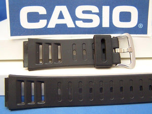 Casio Watchband DW-220, DW-250. Black Resin Watchband. Depth Guage Watch Strap